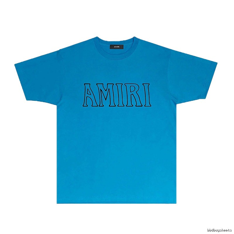 AMIRI minimalist blue T-shirt