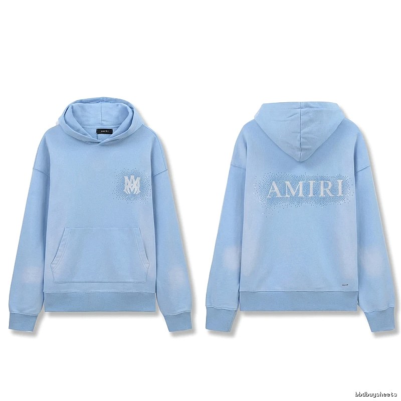 AMIRI Printed Leisure Style Light Blue Sweatshirt