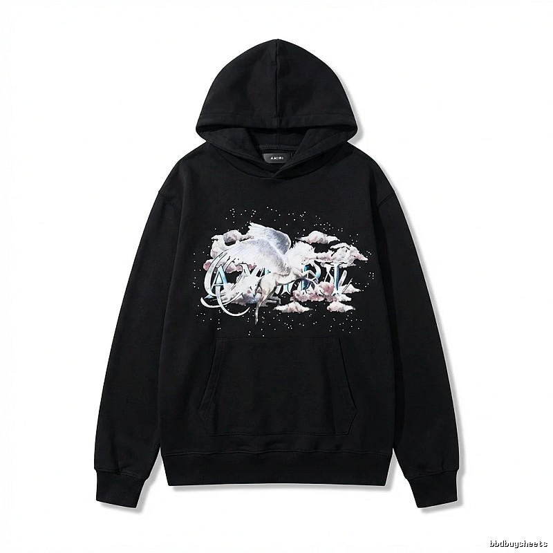 AMIRI Printed Trendy Black Sweatshirt