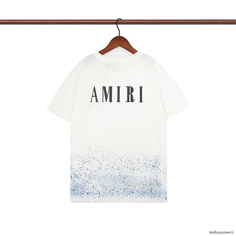 Amiri Relaxed Graphic T-shirt White Blue Amiri with Designer-Inspired Detail