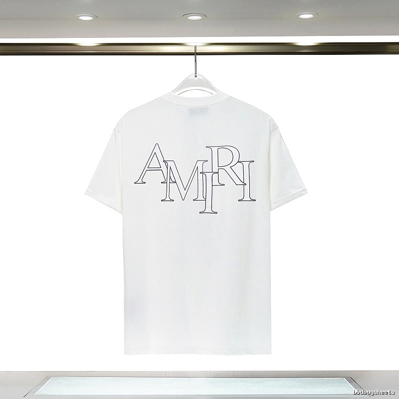 Amiri Relaxed Graphic T-shirt White Blue Amiri with Versatile Design