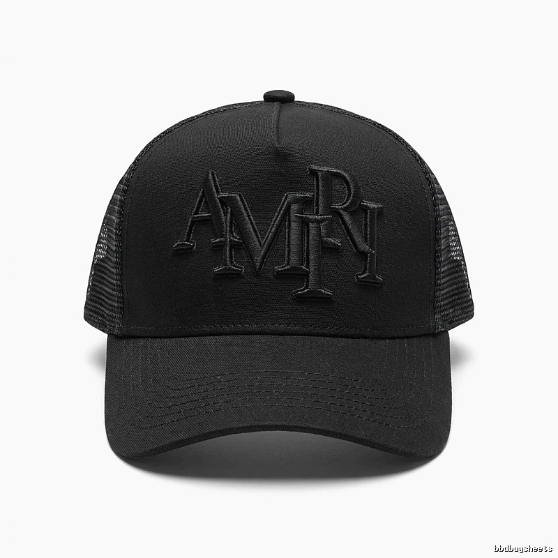 AMIRI retro-style black hat