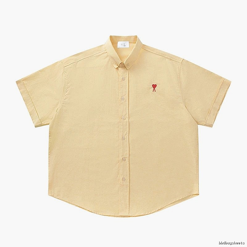 Ami's simple and loving style yellow shirt