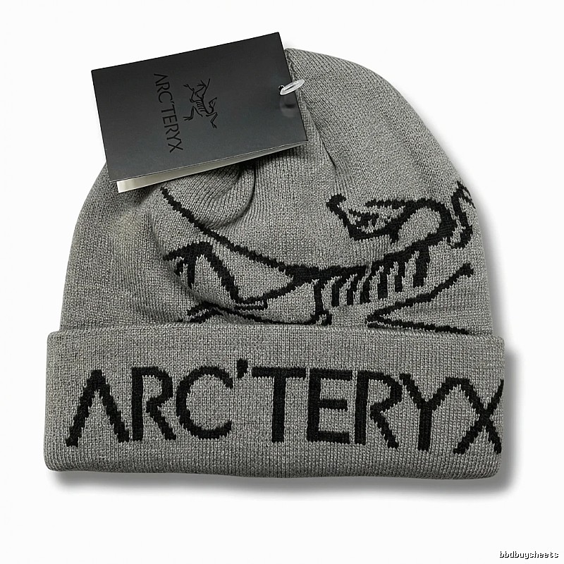 Arc'teryx minimalist style grey knitted hat