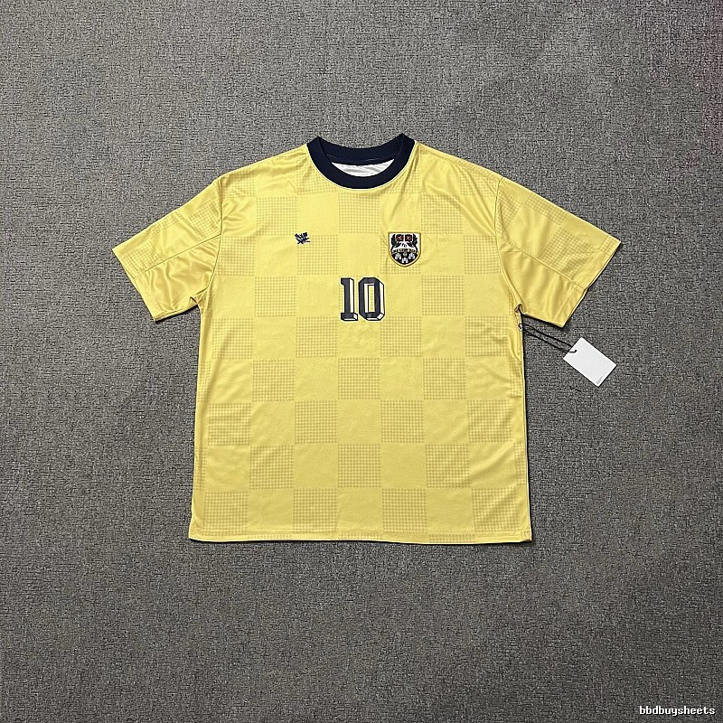Argentina Classic Messi #10 soccer jersey Yellow Argentina Football for Daily Styling