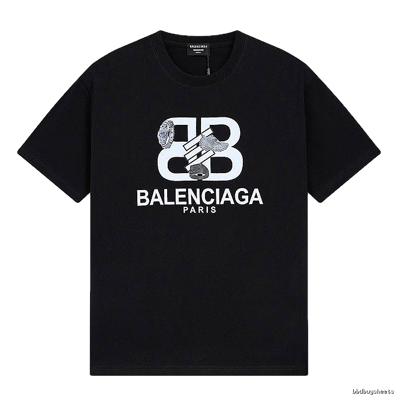 Balenciaga BB Print Short-sleeve Shirt