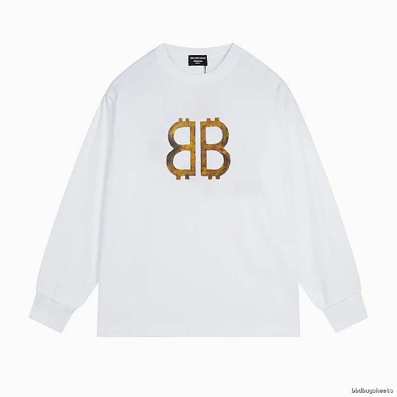 Balenciaga BB Print White T-shirt