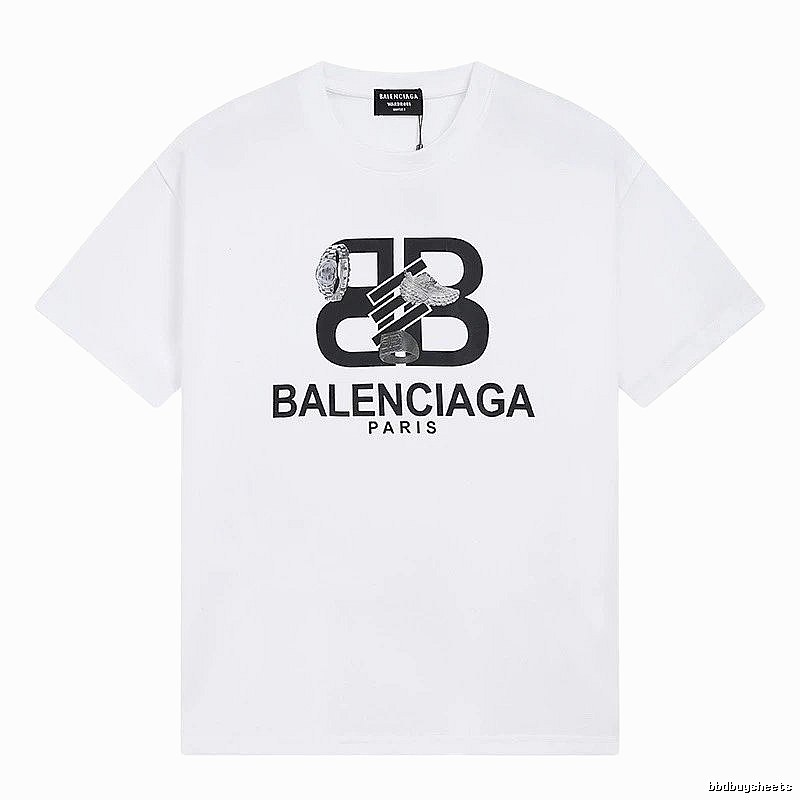 Balenciaga BB Series Simple White T-shirt