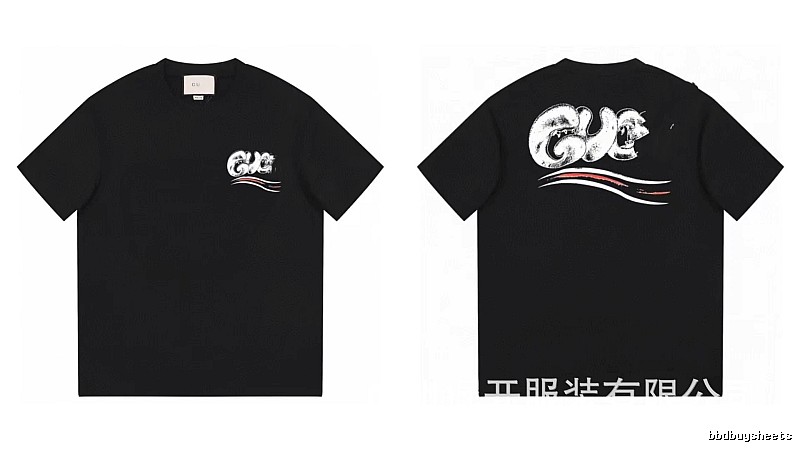 Balenciaga Graffiti Street Style Black T-Shirt