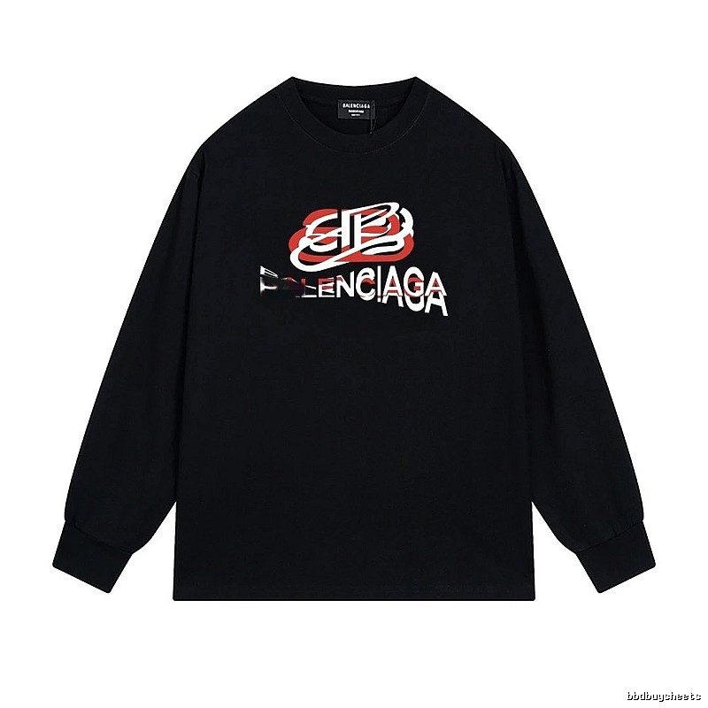 Balenciaga letter-style black T-shirt