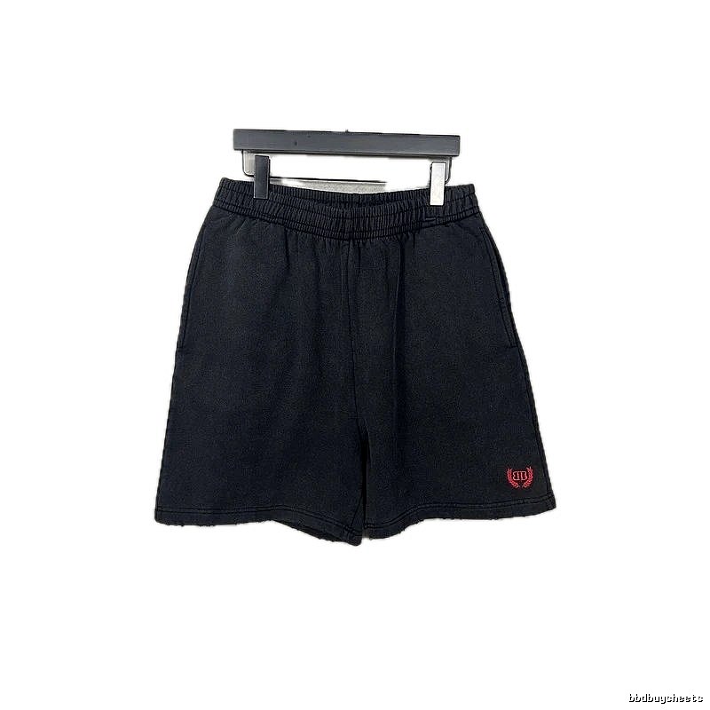 Balenciaga minimalist style black shorts