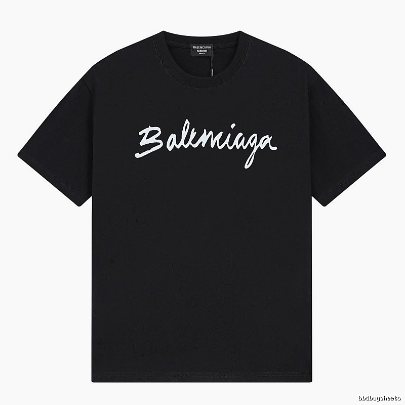 Balenciaga minimalist style black T-shirt