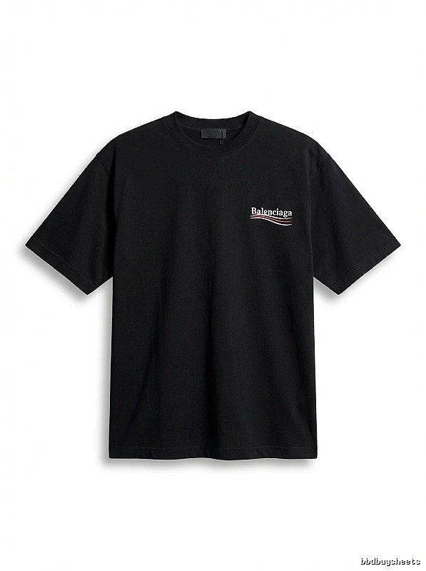 Balenciaga minimalist style black T-shirt