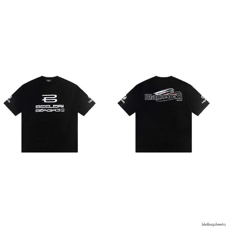 Balenciaga Printed Street Style Black T-shirt