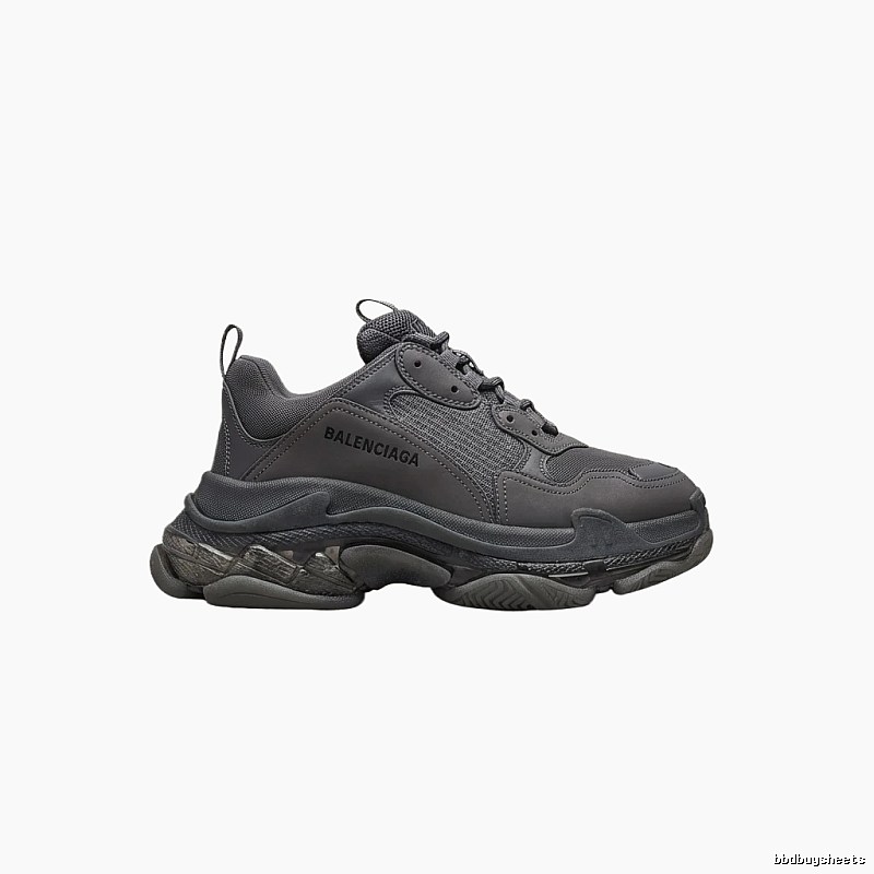 Balenciaga retro black and grey sports shoes