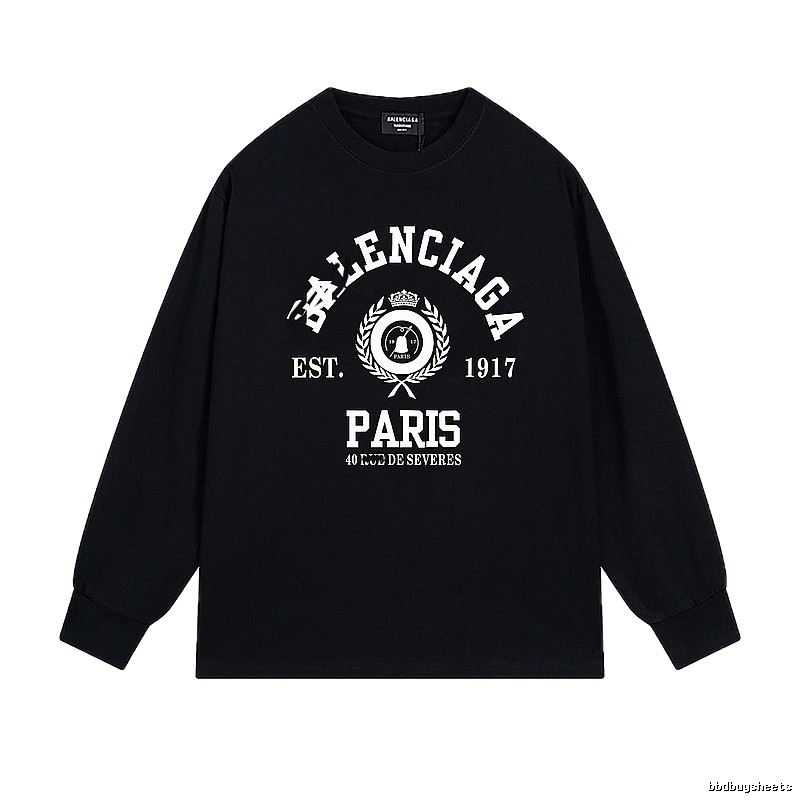 Balenciaga retro black long-sleeve