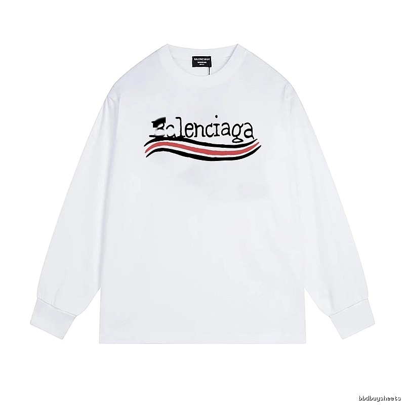 Balenciaga striped white long-sleeve