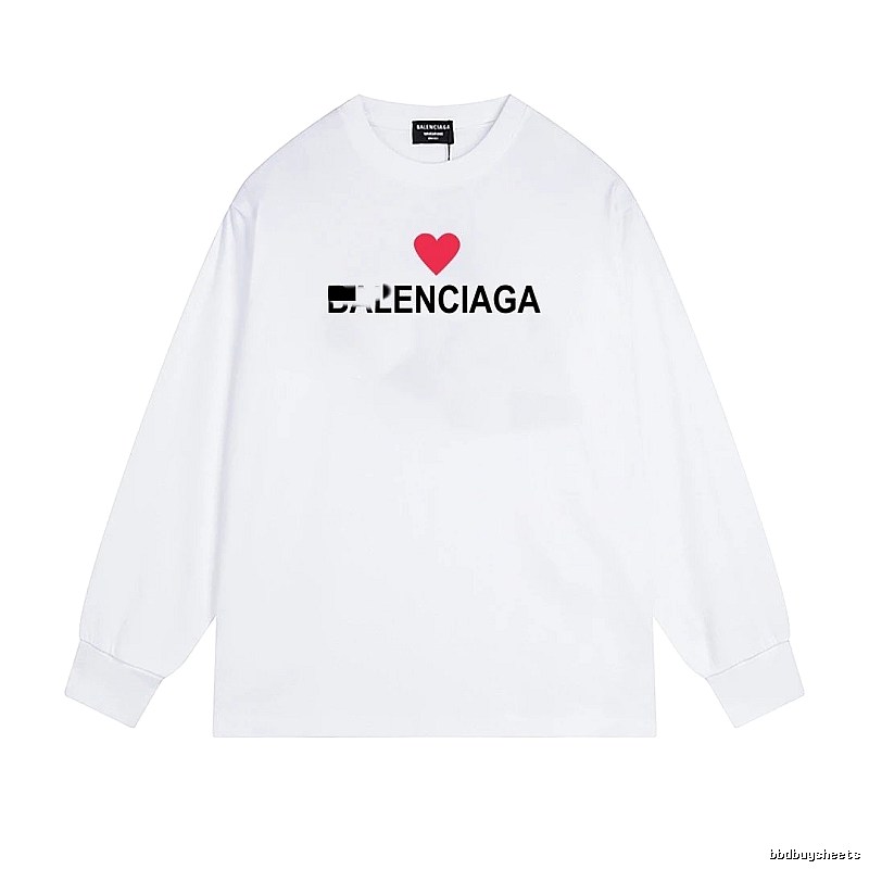 Balenciaga's simple white T-shirt with a heart design.