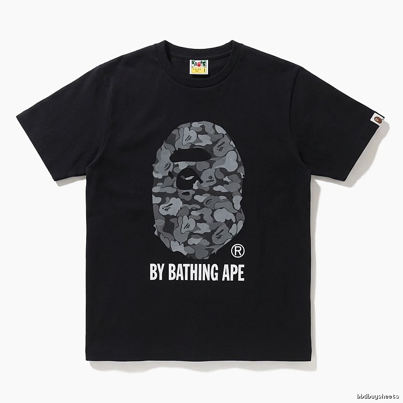 Bape Ape Head Camouflage Style Black T-shirt
