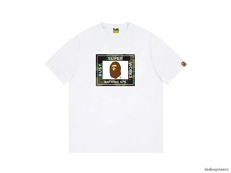 Bape Ape Head Camouflage Style Short-sleeve Shirt