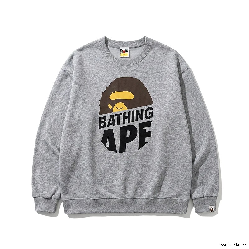 Bape Ape Head Grey Sweatshirt
