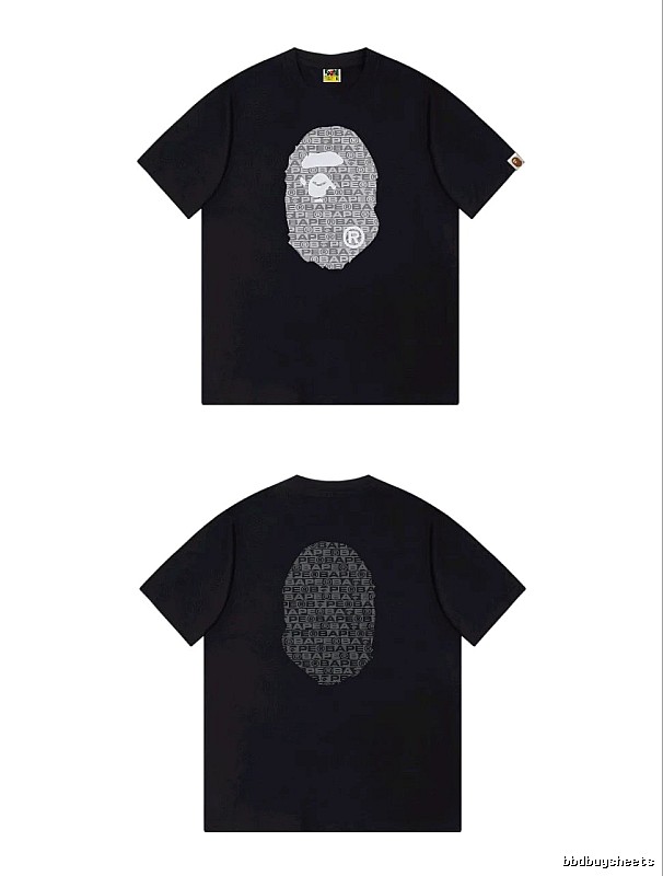 Bape Ape Head Trendy and Cool Black T-shirt