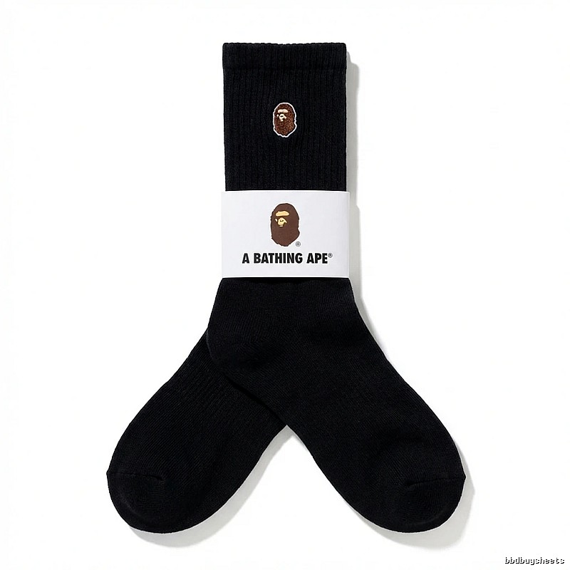 Bape Ape Head Trendy Black Socks
