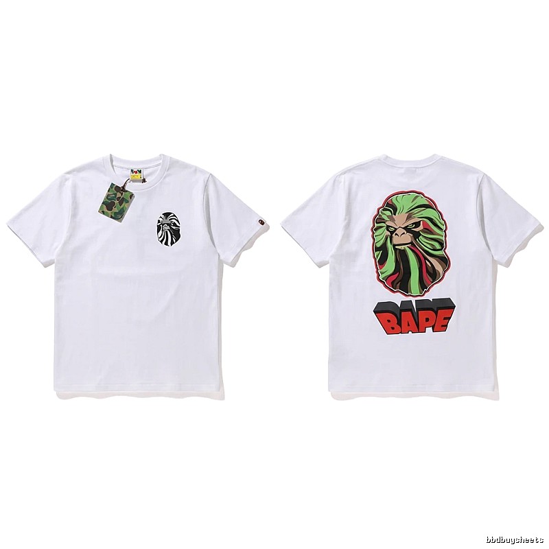 Bape Ape Head Trendy White T-shirt