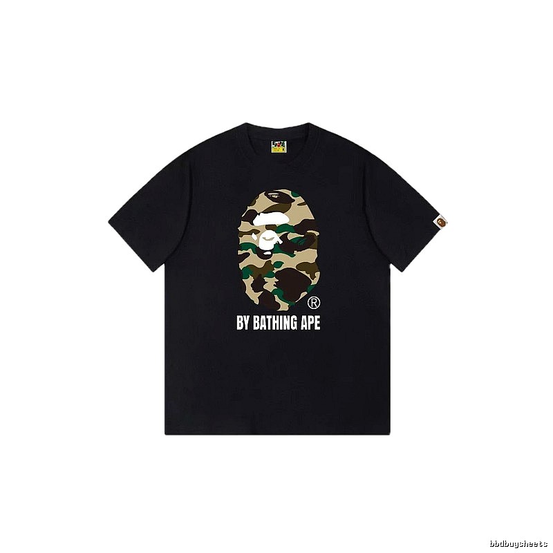 Bape camouflage style black T-shirt