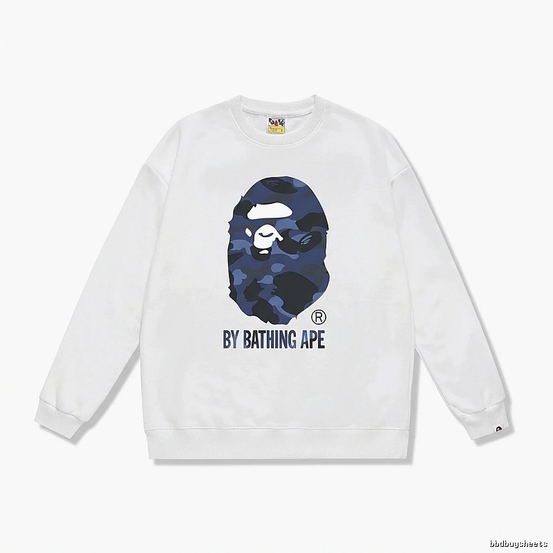 Bape camouflage style white sweatshirt