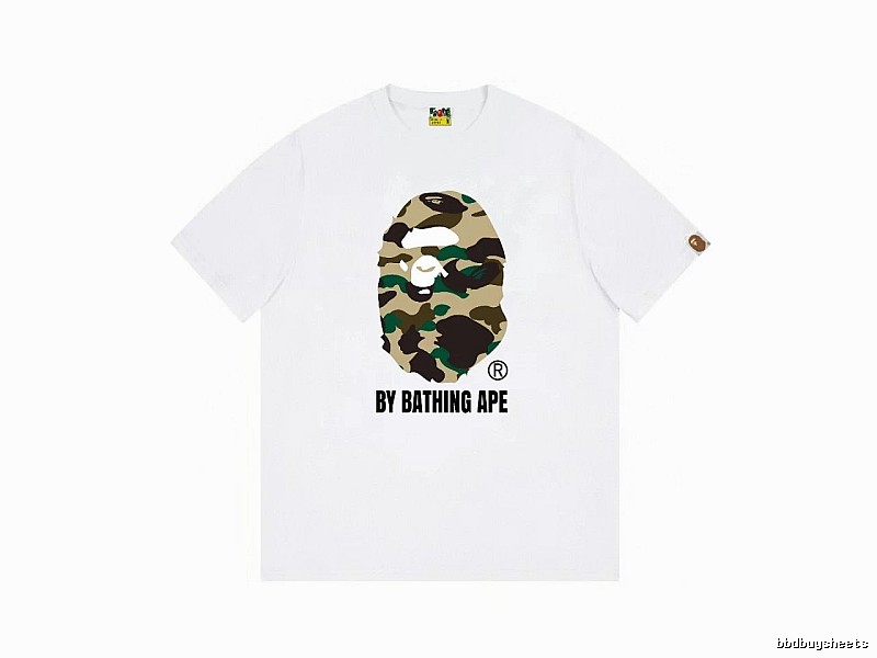 Bape camouflage style white T-shirt