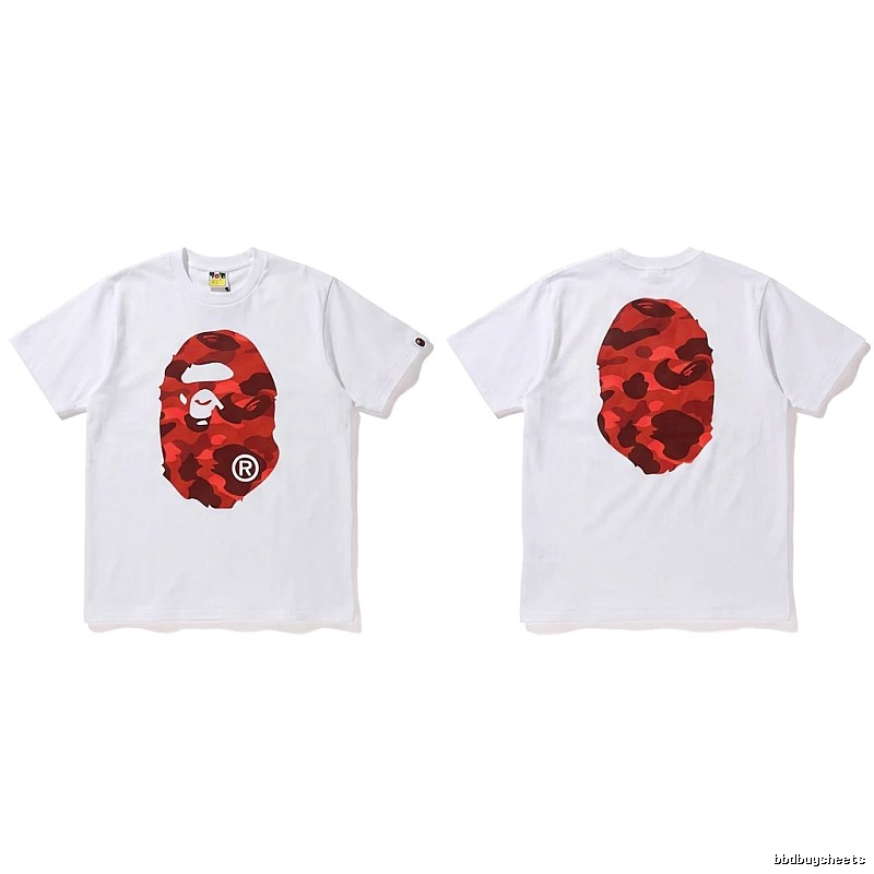 Bape camouflage style white T-shirt