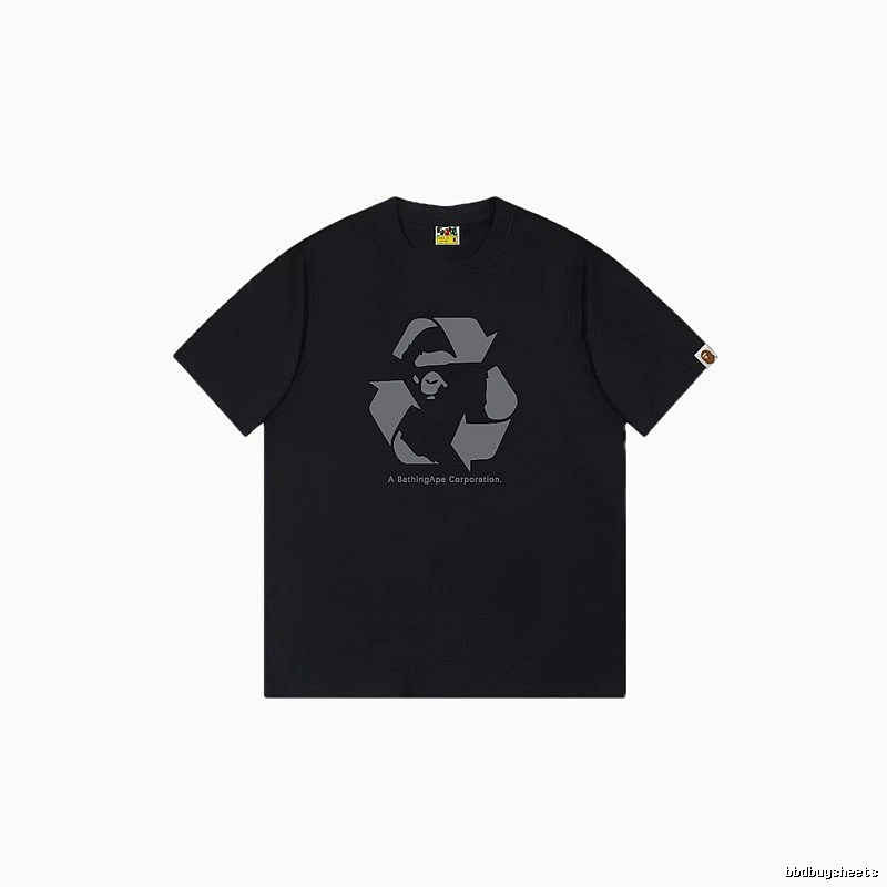 Bape Recycling Series Black Short Sleeve