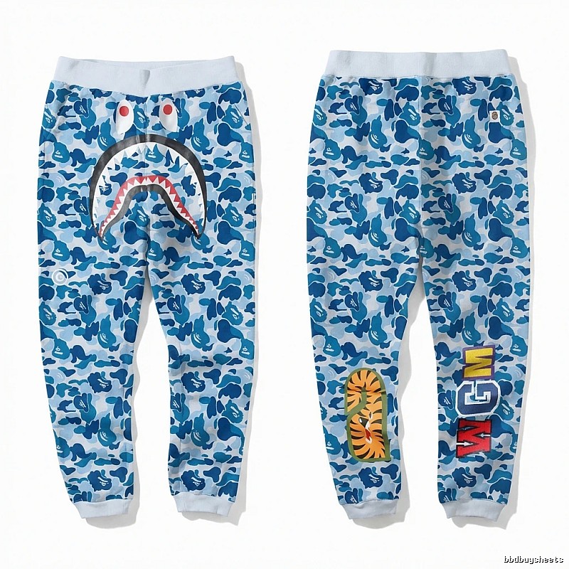 Bape Shark Camouflage Style Sweatpants