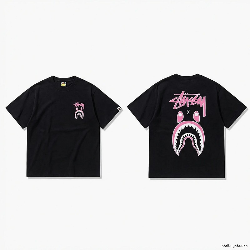 Bape Shark Co-branded Black T-shirt