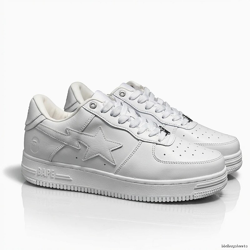 Bape Star Minimalist White Shoes