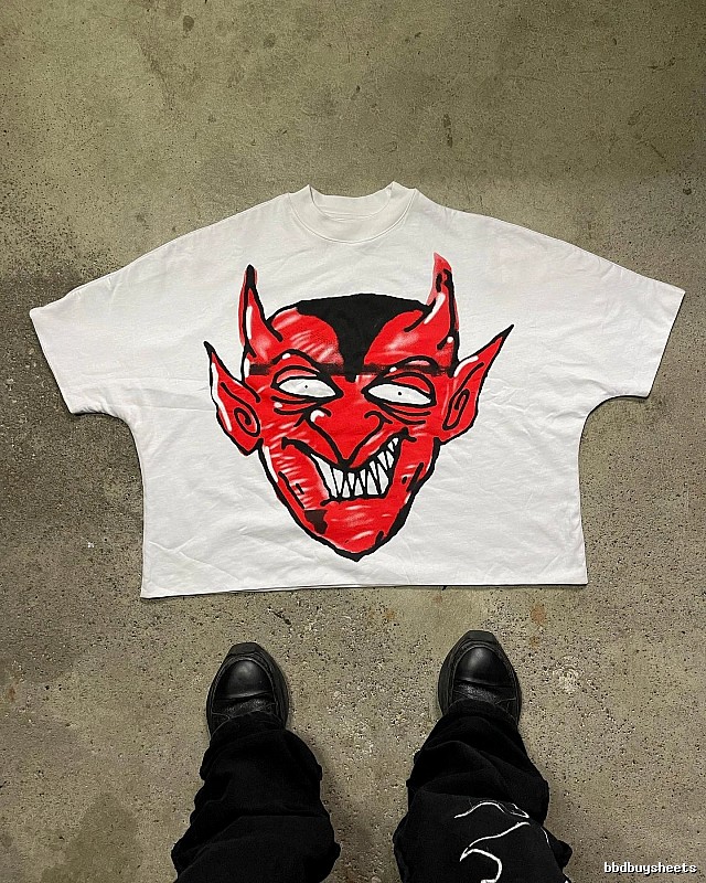 Billionaire Devil Print White T-shirt