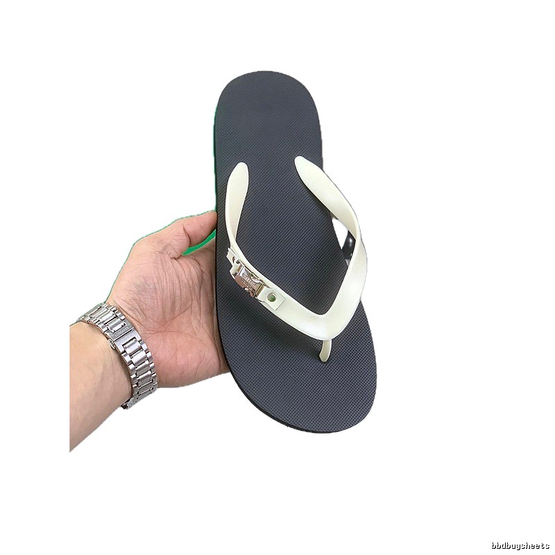 Bottega Veneta Classic Minimalist Black-and-White Colorblock Flip-Flops