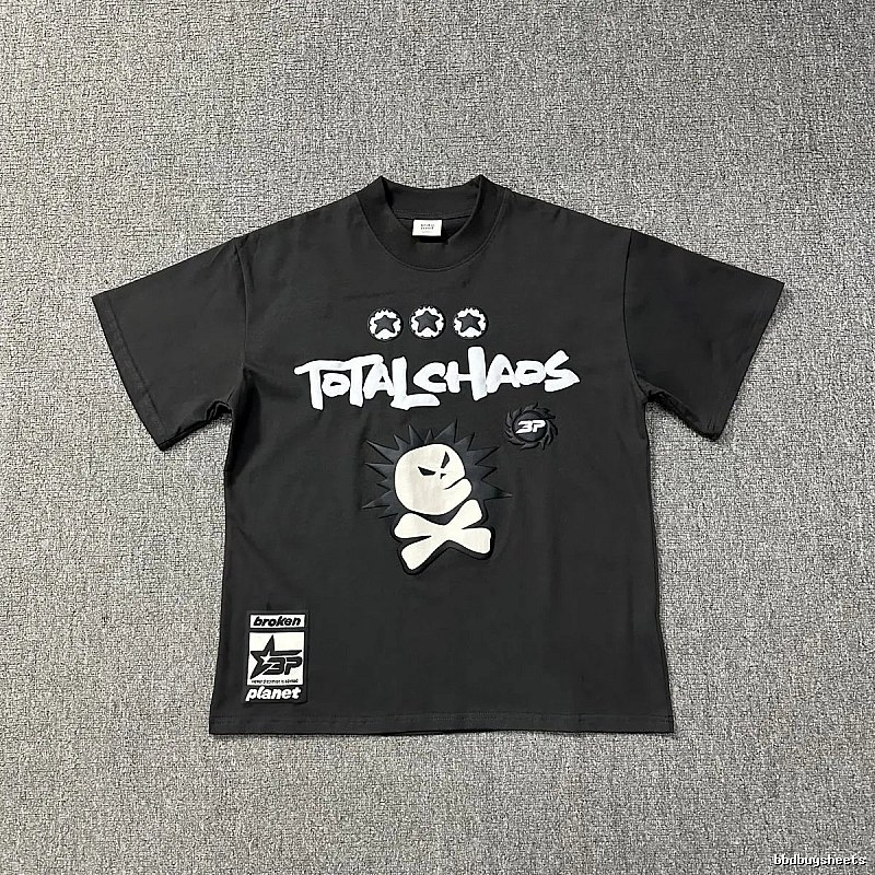 Broken Planet Logo Detail Graphic T-shirt White Cotton Bold with Relaxed Feel