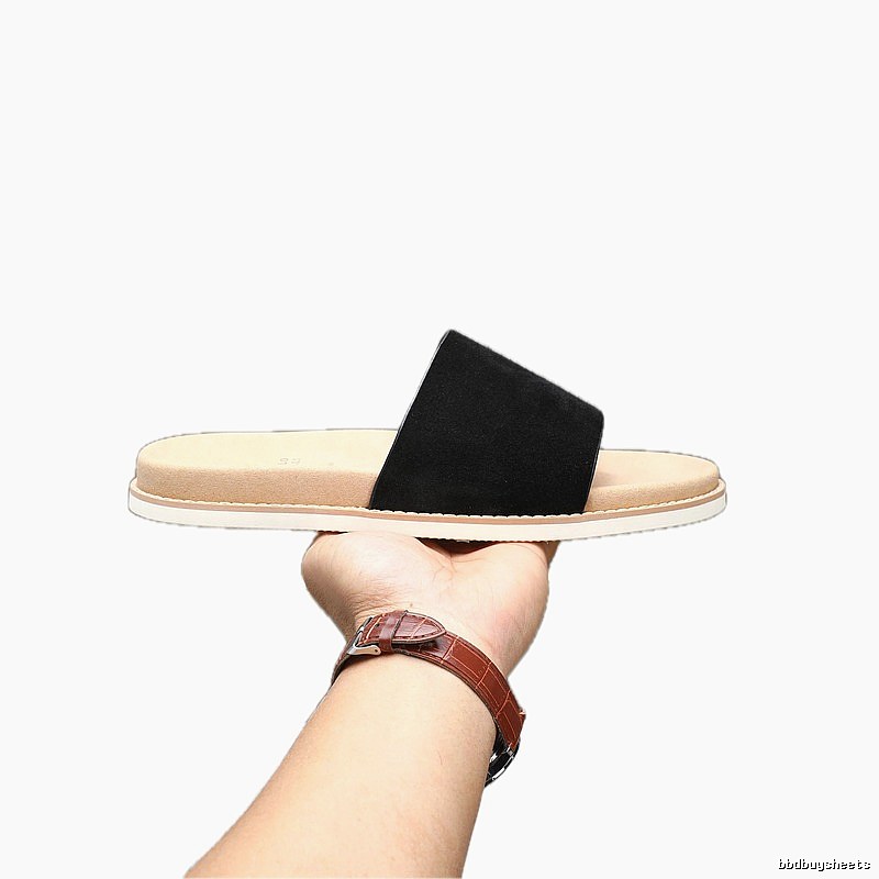 Brunello Cucinelli Casual-style Black Slide Sandals