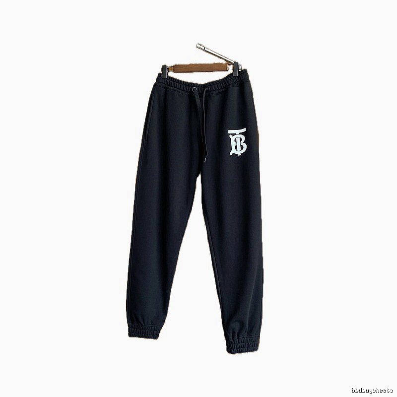 Burberry letter - printed casual black pants