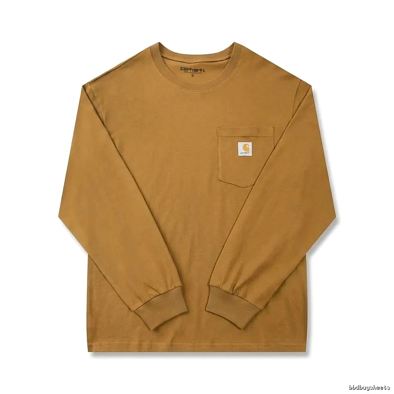Carhartt basic retro brown long-sleeve