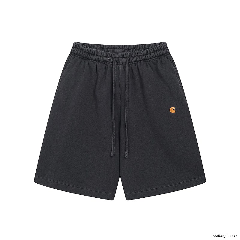 Carhartt Small Logo Workwear Style Carbon Black Casual Shorts