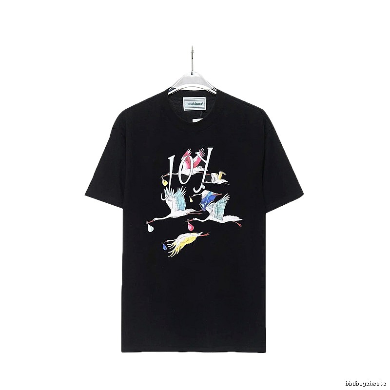 Casablanca Crane Style Black T-shirt