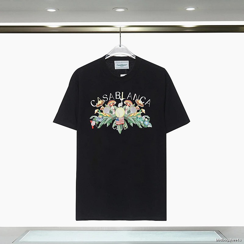 Casablanca - printed casual black T - shirt