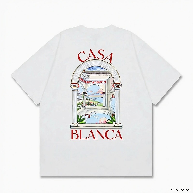 Casablanca retro style white T-shirt