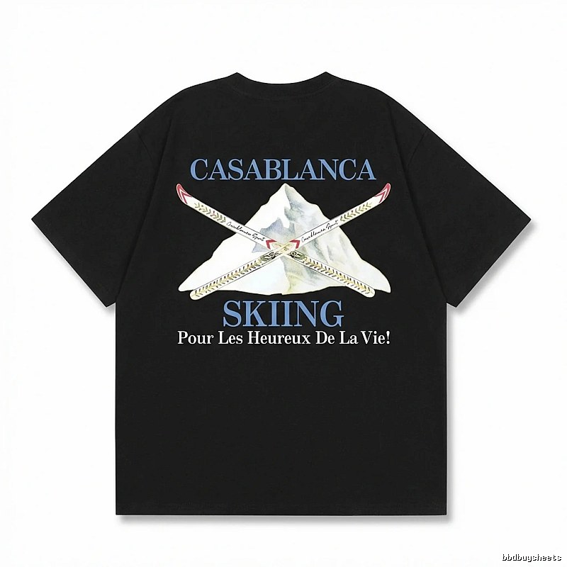 Casablanca Ski Style Black T-shirt