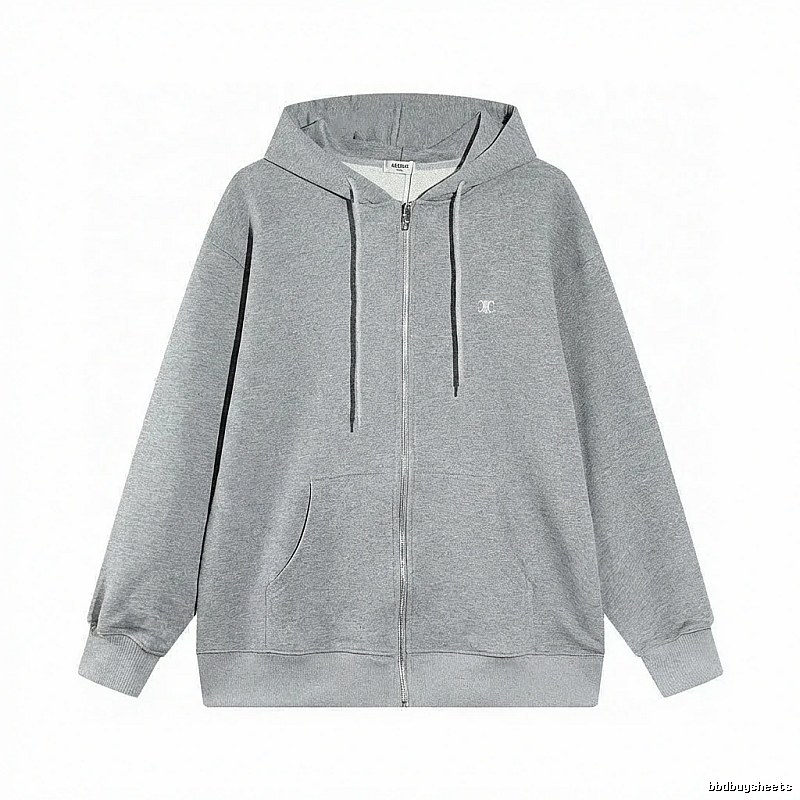 CELINE grey casual style hoodie