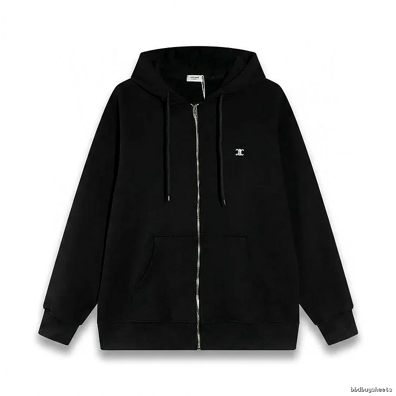 CELINE's classic black hoodie