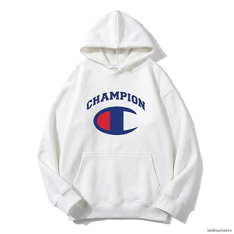 Champion classic white hoodie.